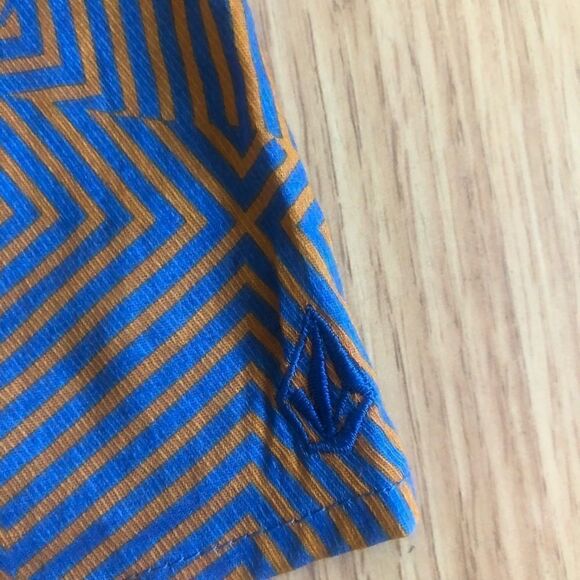 VOLCOM Blue/Mustard Yellow Tank Top Shirt - Picture 5 of 8